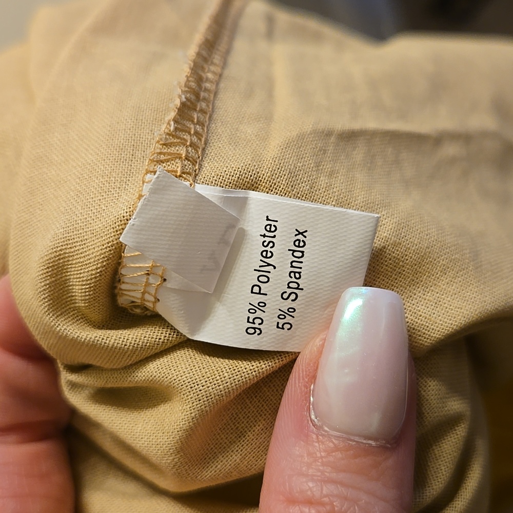 🌟Elegant Tan Button-Down Dress Size XL - Picture 3 of 3